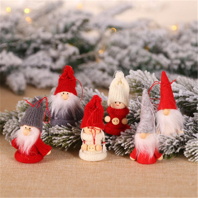 Рождественская кукла на дерево оконная Ангел украшения для кукол плюшевые