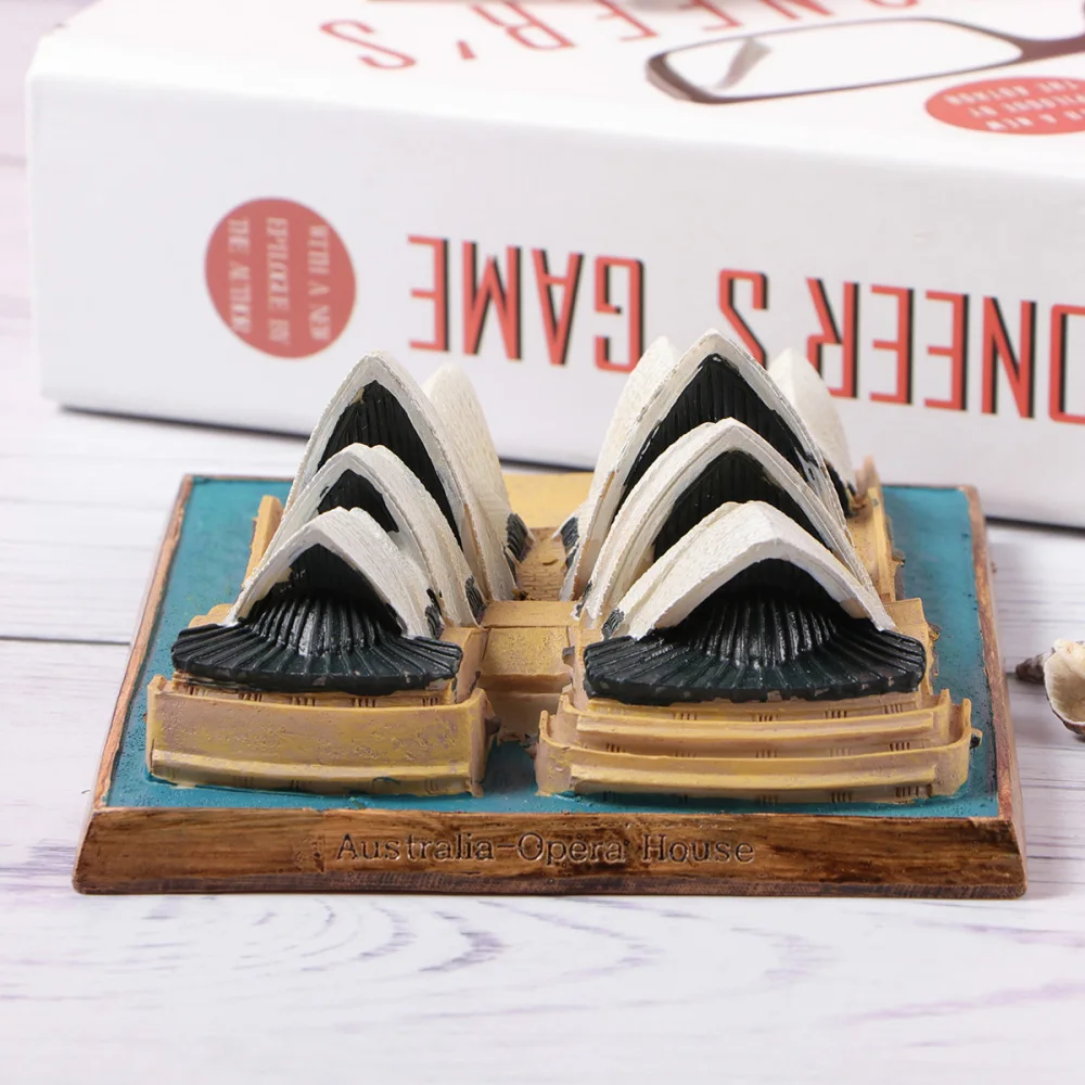 

1pc Sydney Opera House Model Architectural Crafts Ornaments Handicraft Resin Material for Household Decor