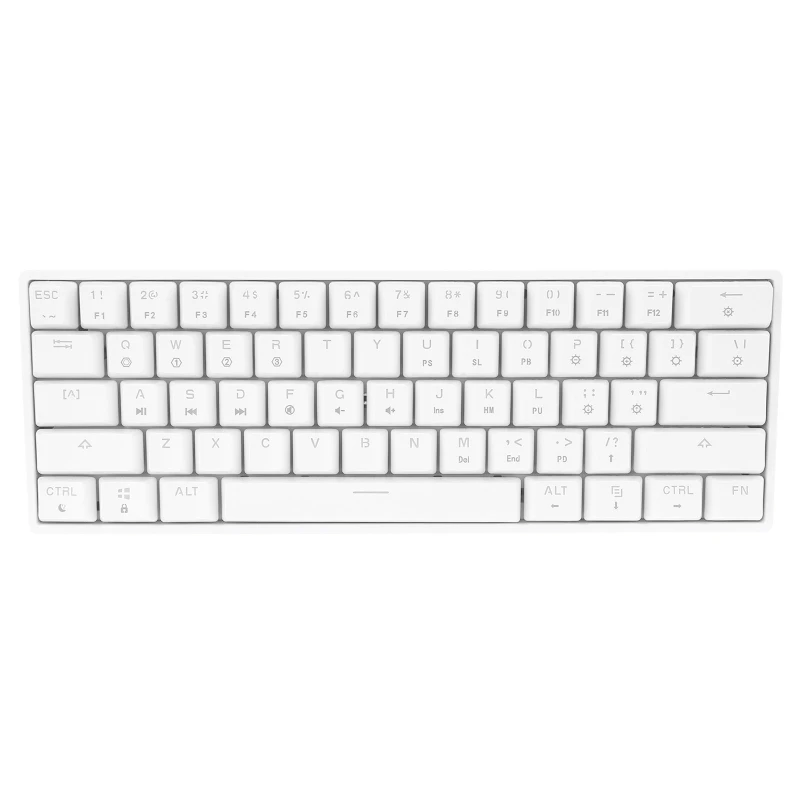 

SK61 Portable 60% Mechanical Keyboard Gateron optical Switches Backlit Hot swap