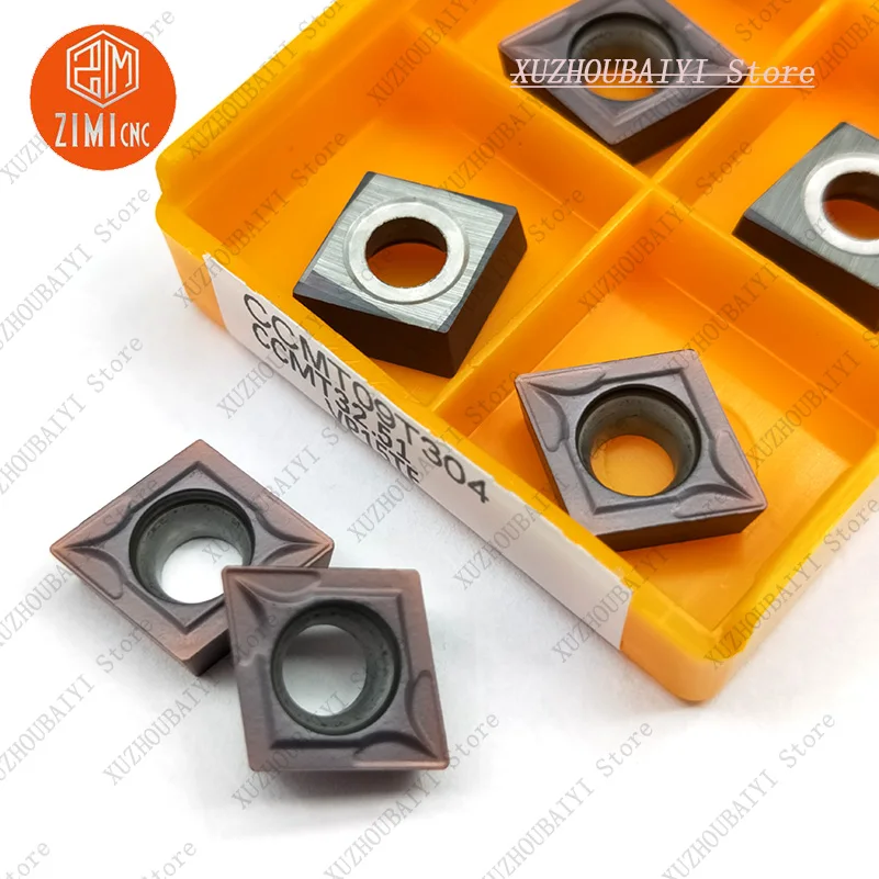 10 шт. CCMT09T304 UE6020/US735/VP15TF внутренний токарный инструмент ccmt32,51 твердосплавная вставка токарный инструмент поворотная лопасть режущий инструмент