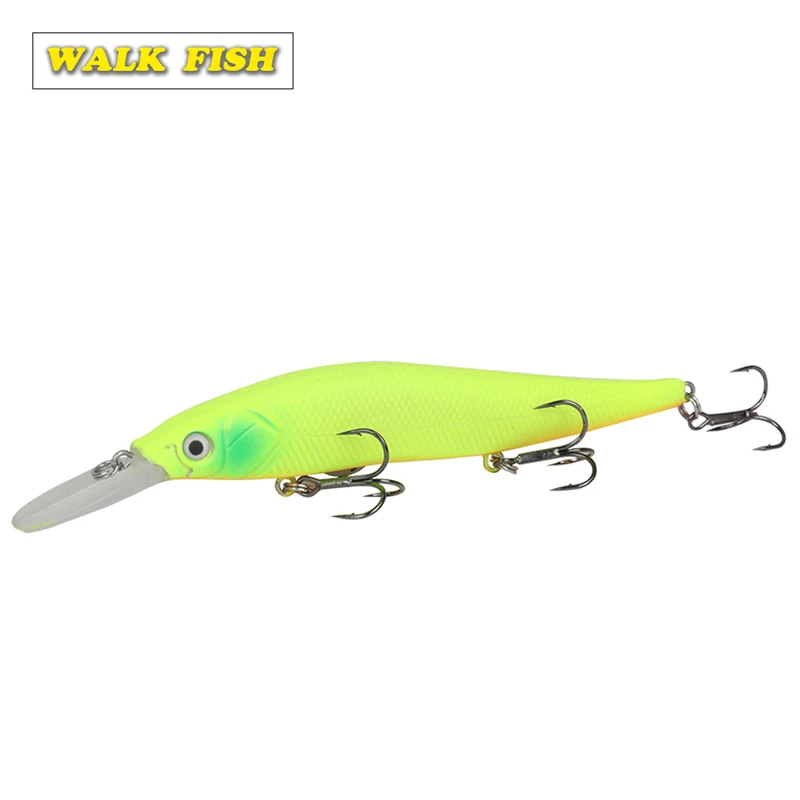 Walk Fish приманка в виде гольяна с объемными глазами 135 мм 16 г рыболовная крючком