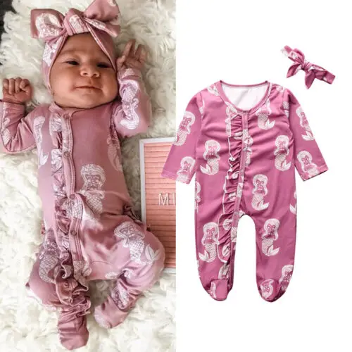 

Одежда для новорожденных девочек цветочный комбинезон с длинным рукавом цельные наряды