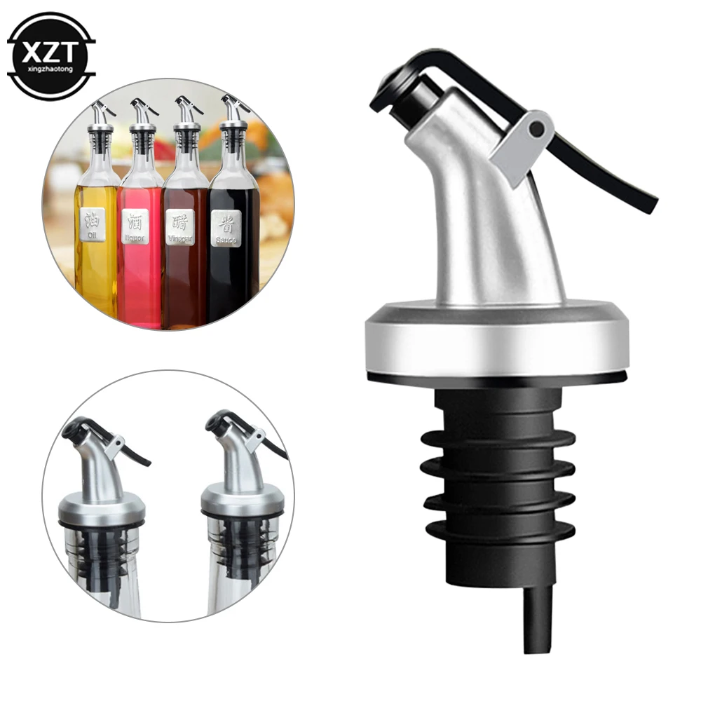 

6itemRubber Flip Flask Pouring Olive Oil Bottle Stopper Dispenser Rubber Leakproof Sealing Cork Stopper Kitchen Gadget Wholesale