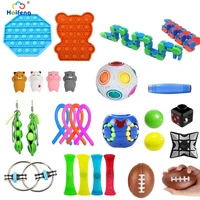 fidget sensory toys pack pop push bubbles stress relief fidget toy pack set toy to relieve children with autism and anxiety gift