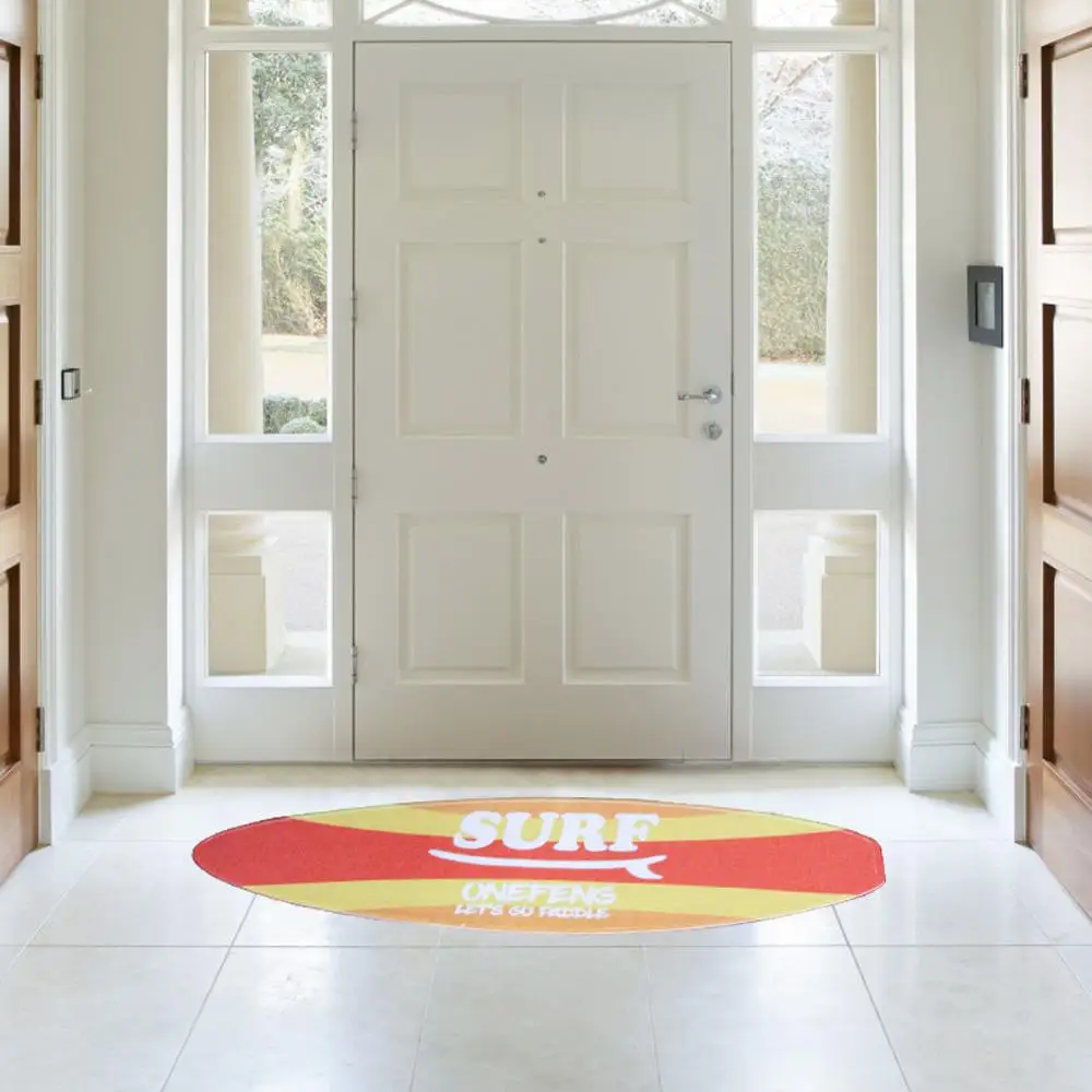 Спортивный оранжевый напольный коврик Onefeng для серфинга в форме доски дома и