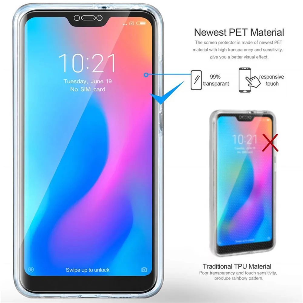 360 Full Body Cover for Xiaomi Mi 10T Lite 5G Note10 Pro 9T 8 9 SE A1 A2 A3 5X 6X Clear Case For POCO F3 X3 NFC M3 F2 | Мобильные