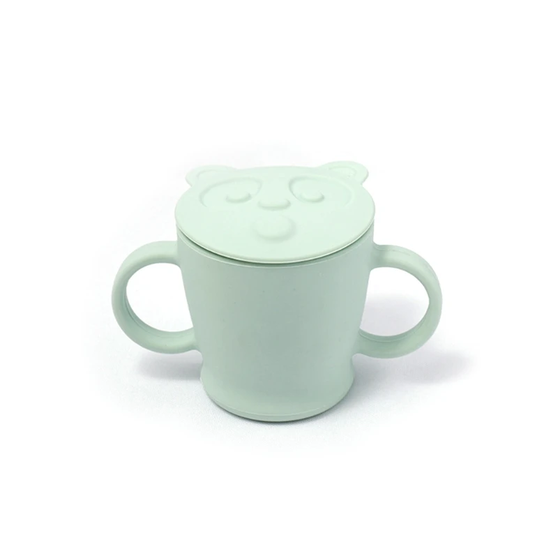 

Портативная силиконовая бутылка для питья с двойной ручкой, 140 мл