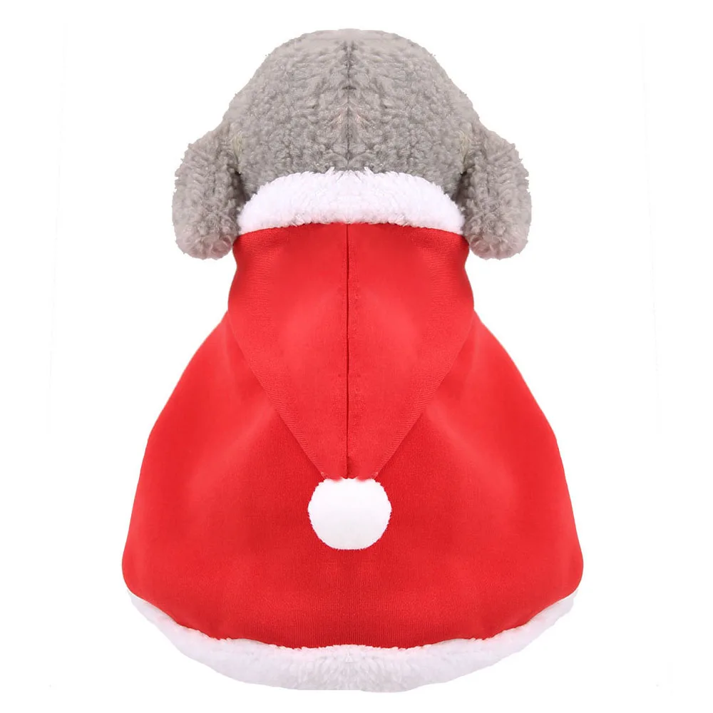 Рождественская накидка для домашних животных костюм из мягкой ткани одежда