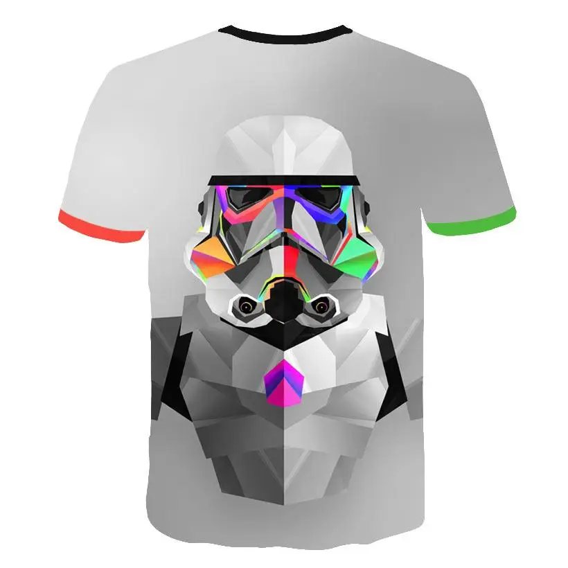 Дарт Вейдер Тяжелая печать на металле Забавные 3d футболки для мальчиков и