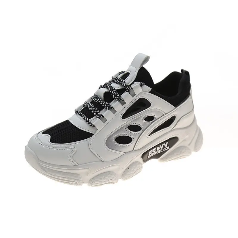 

2021 Spring New Fashion Comfortable and Breathable Women's Shoes Cross Strap Platform Vulcanized Women Sneakers Light Casual