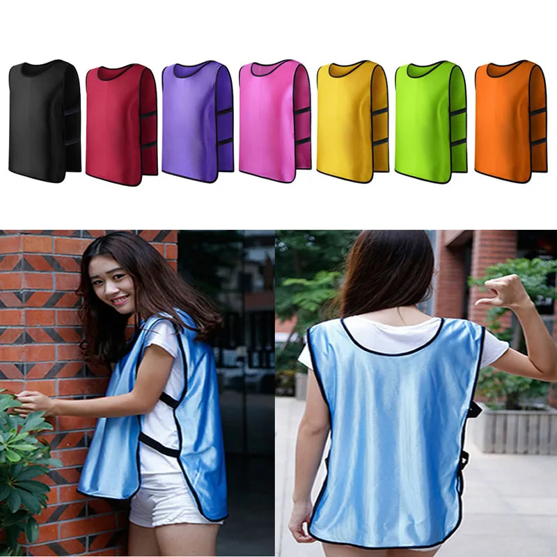 

Team Training Scrimmage Vests Soccer Basketball Youth Adult Pinnies Jerseys New