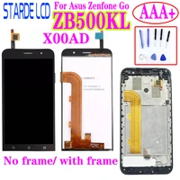 starde 5 lcd for asus zenfone go zb500kl x00ad lcd display touch screen digitizer assembly with frame and free toos