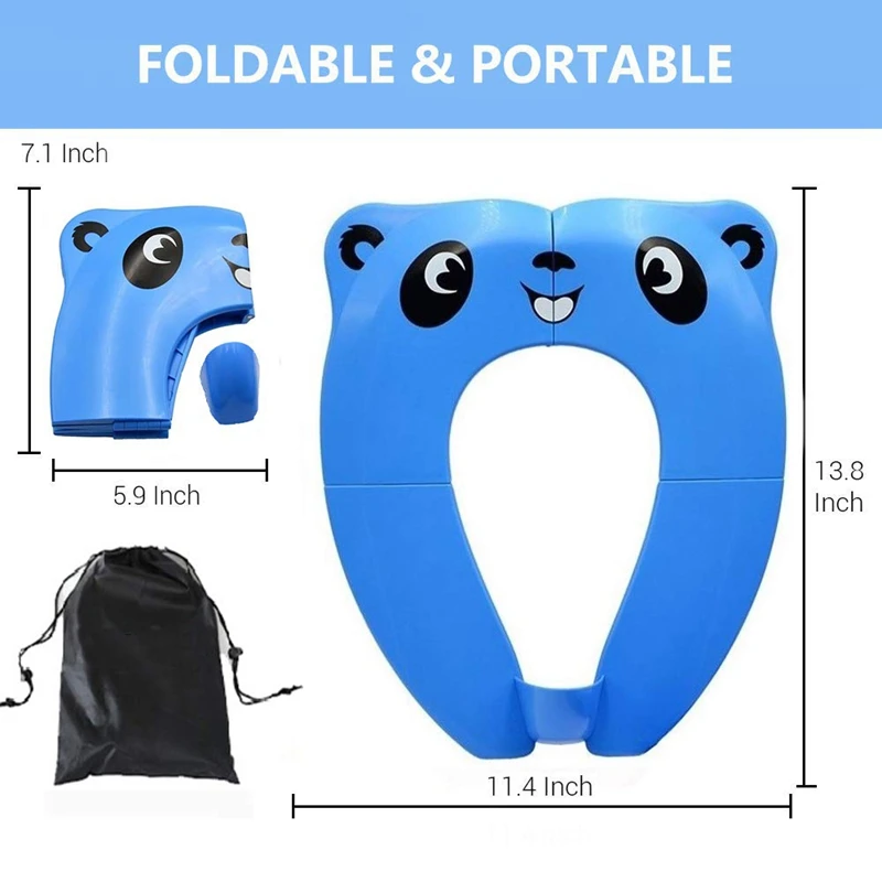 Портативное сиденье для унитаза малышей. Большой Модернизированный складной