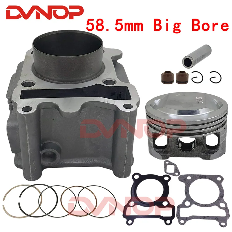 Motorcycle Cylinder Kit 58.5mm Big Bore For Yamaha ZY100 RS100 JOG100 ZY RS JOG 100 100cc Engine Spare Parts