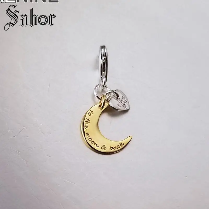 Я люблю тебя на Луну и обратно Diy Подвески Луна Сердце зеркальные души передавать