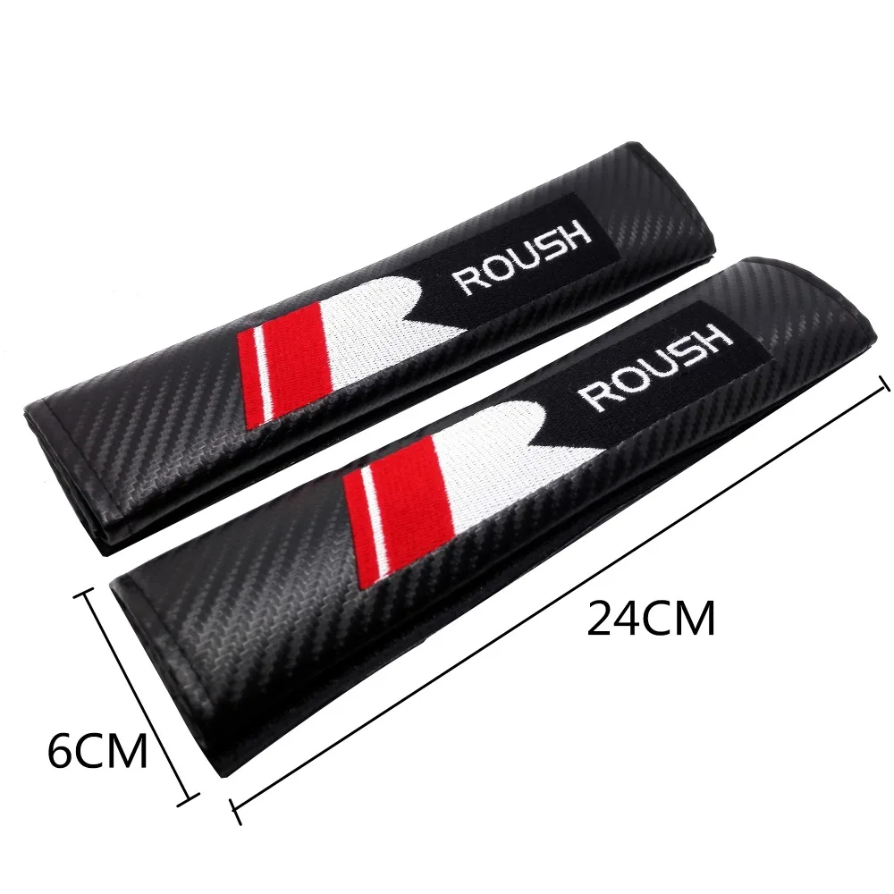 Чехол для ремня безопасности из углеродного волокна для Edge Roush Mustang Shelby Gt500 Focus 2 Mondeo Kuga Fiesta Ranger Explorer Fusion