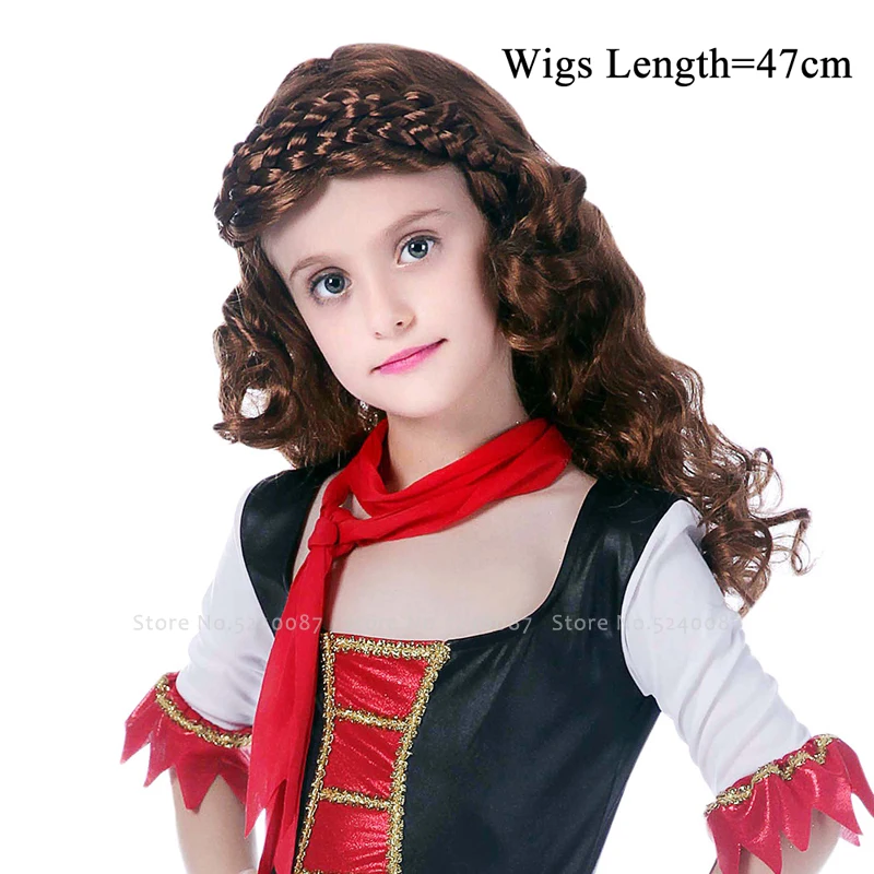 Хэллоуин Карнавал пиратский капитан дикарь парик Принцесса Вечерние парики