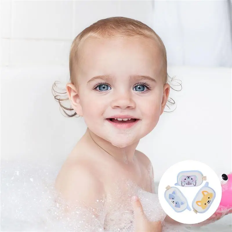 

3Pcs Baby Bath Sponge Cartoon Ultra Soft Cotton Absorbent Sponge for Toddler