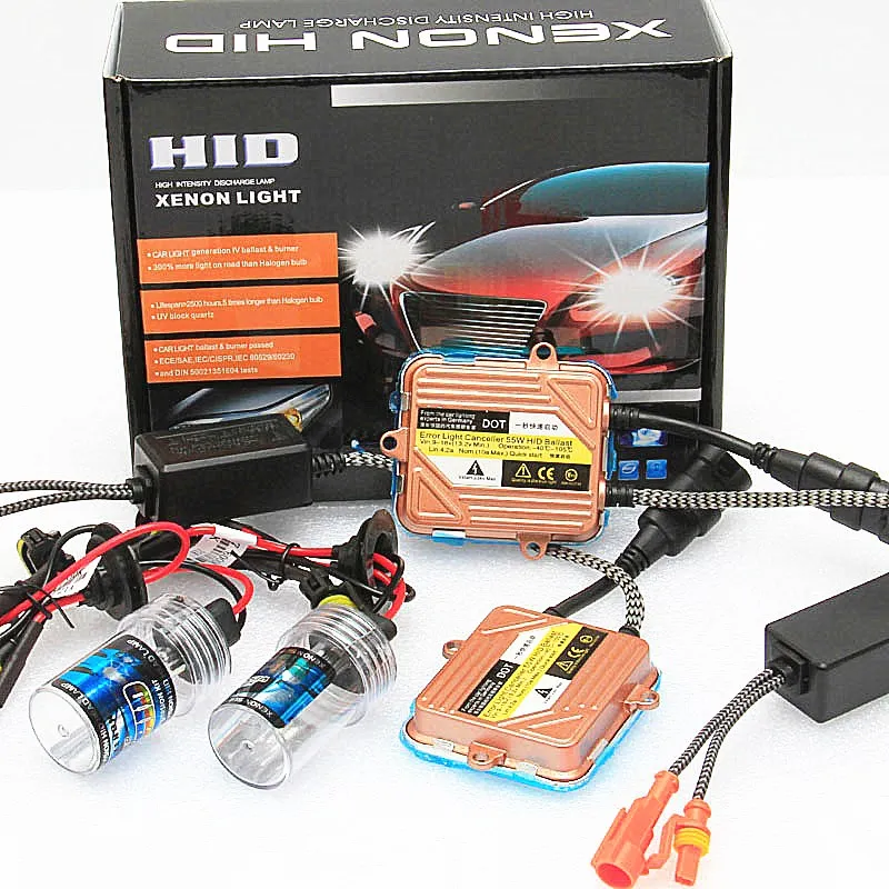 1 комплект 55 Вт автомобильная лампа для ксенонового H7 H11 HID H1 H3 9005 9006 12В h4