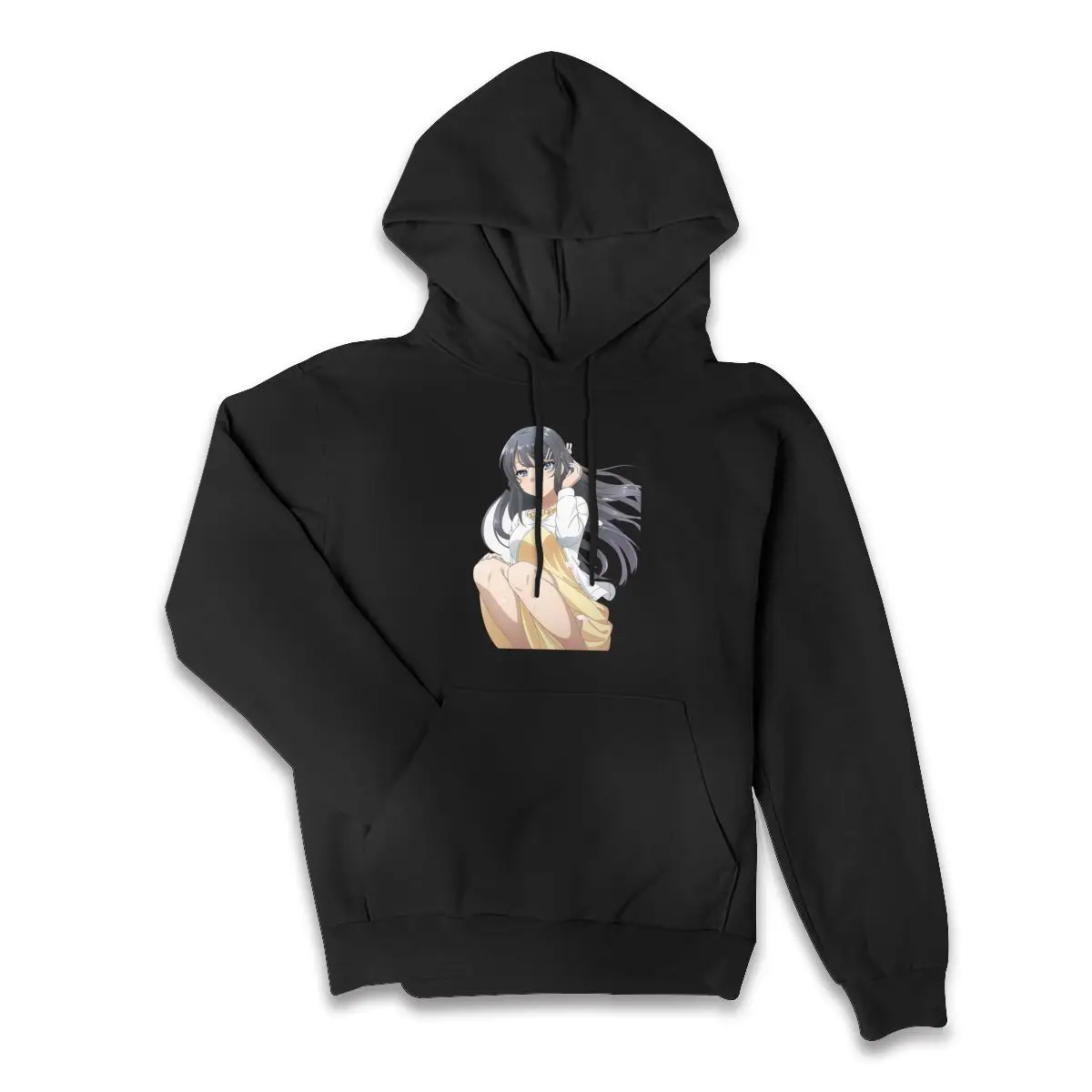 

Seishun Buta Yaro Anime Fall Winter Cotton Hoodie Womens Fall Clothes Hoodies Sweaters for Women Black