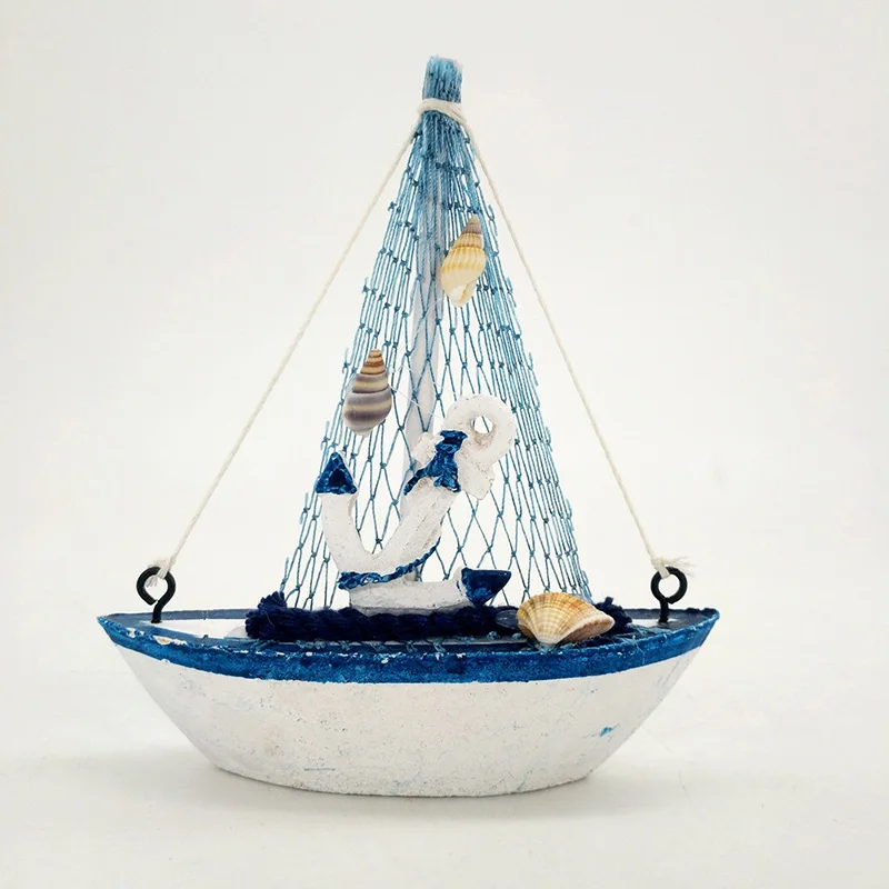 Деревянный парусник Мини лодка модель номер Настольный украшения для дома