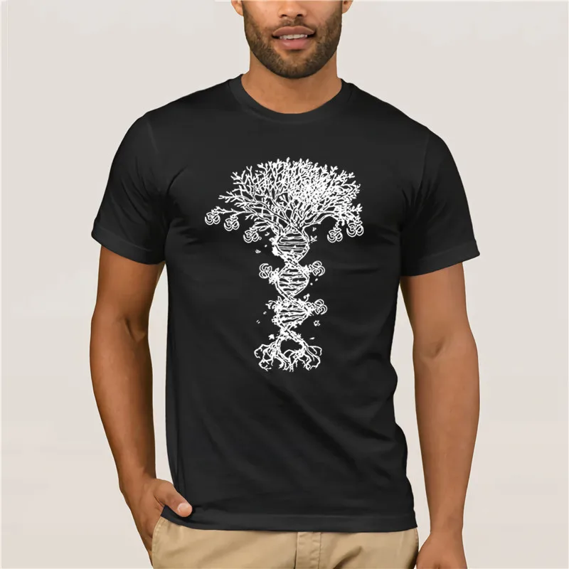 

Summer Mens T Shirt Adult Tree Of Life Om Aum Symbol DNA Triblend T-Shirt Hipster O-neck cool tops New fashion trend