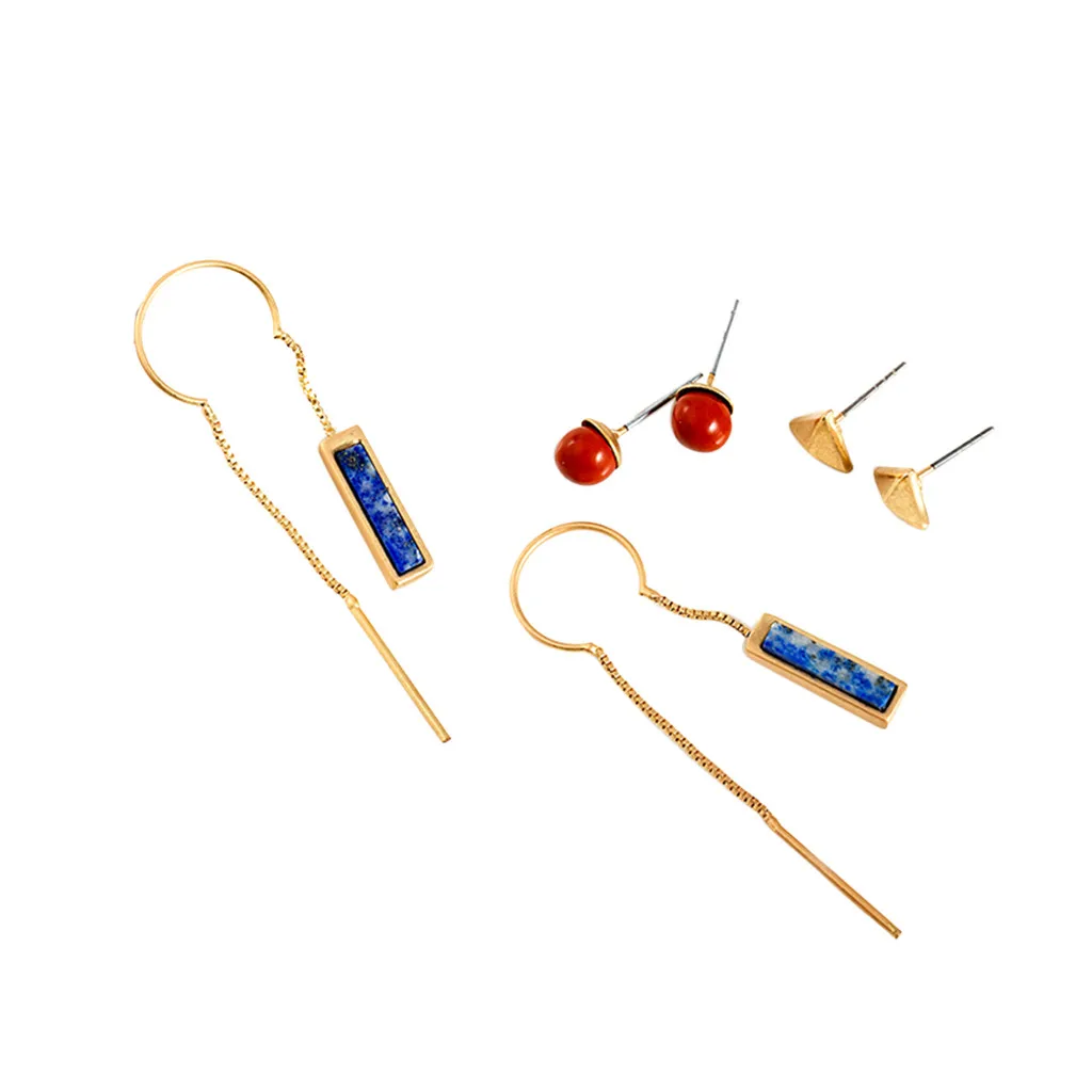 6 пар модные маленькие серьги из сплава и много сережек гвоздики с кристаллами