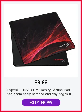 Коврик для игровой мыши HyperX FURY S Pro имеет простроченную гладкую и равномерную поверхность
