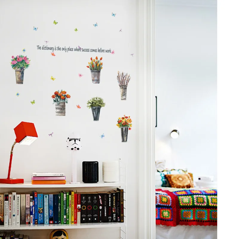 Современная 3d Наклейка на стену бонсай домашний декор для детской комнаты