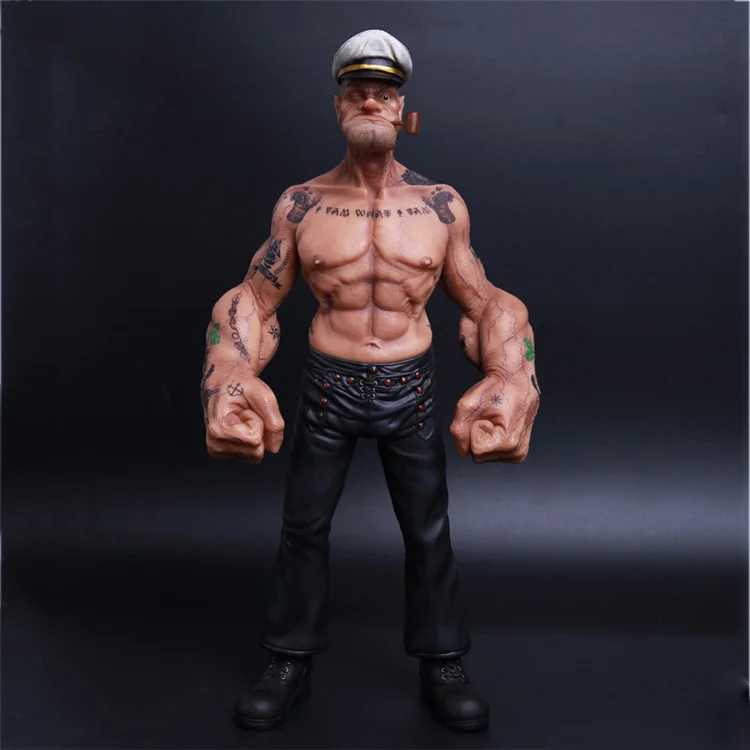 1/6 масштаб статическая Статуя Модель фигурка кукла моряк Татуированная Popeye 1" фигурка Кукла коллекционная пластиковая фигурка модель игрушки