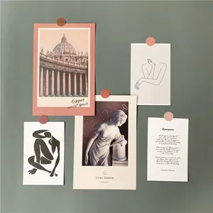 5 шт. Ретро художественные открытки эпохи Возрождения открытка в спальне самодельная декоративная наклейка на стену открытка фотографические реквизиты канцелярские принадлежности