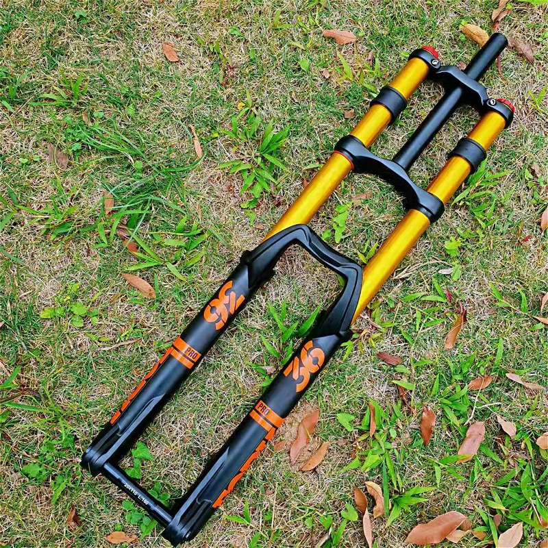 Вилка для горного велосипеда DH AM амортизационная вилка с двойными плечами и