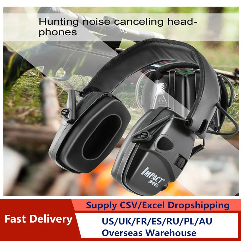 

High QualityAnti-Noise Impact Ear Protector Electronic Shooting Earmuff Hunting Noise Reducer Hearing Protection Headset