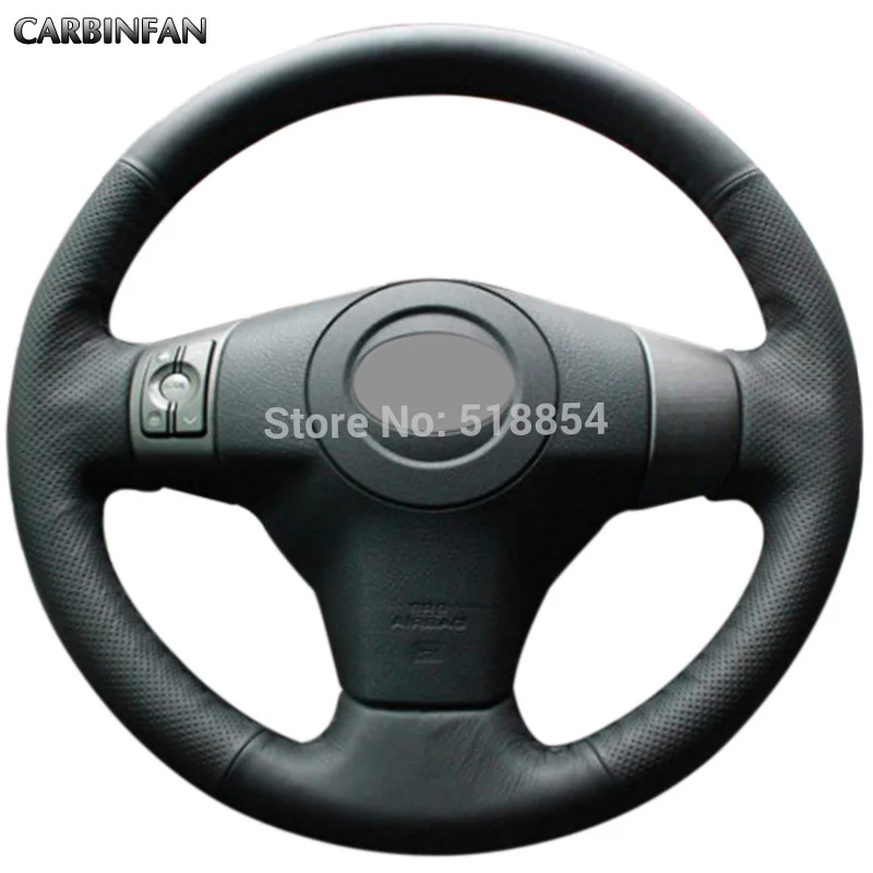 Для Toyota Yaris Vios RAV4 2006-2009 Scion XB 2008 черная искусственная кожа Чехол рулевого колеса