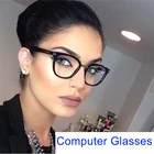 Очки для чтения унисекс, квадратные, прозрачные, сисветильник цвета, винтажные, оправа очки для работы за компьютером
