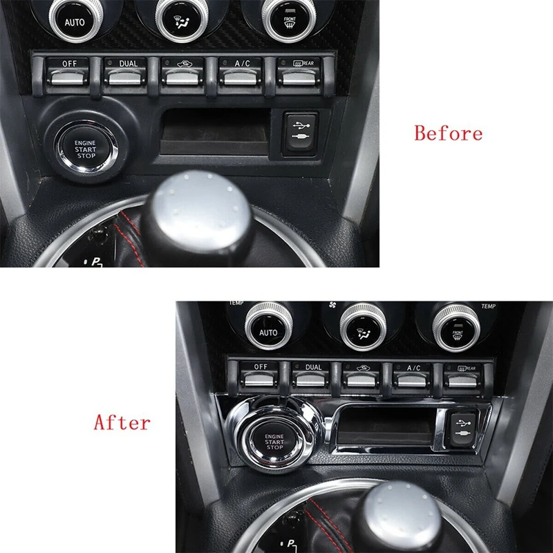 Car Engine Start Stop Button Frame Cover Trim for Subaru BRZ Toyota 86 2012-2020 | Автомобили и мотоциклы