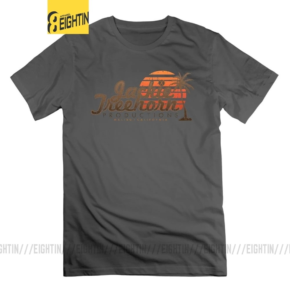 Jackie Treehorn products Футболка Большой Lebowski хлопок короткий рукав 6XL футболки Круглый вырез для мужчин большой размер футболки - Цвет: Серый