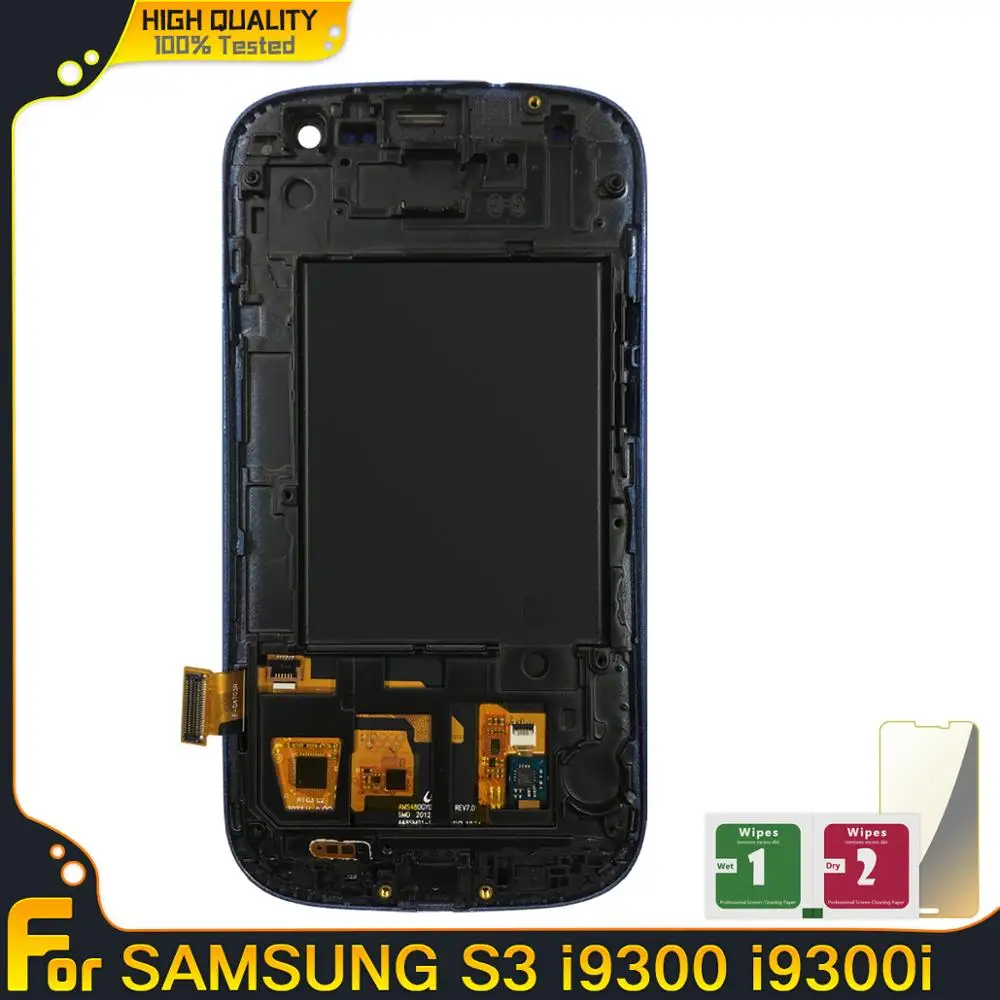 Для SAMSUNG Galaxy S3 i9300 ЖК экран с рамкой Замена для i9300i i9301 i9305 i535 LCD|Экраны мобильных