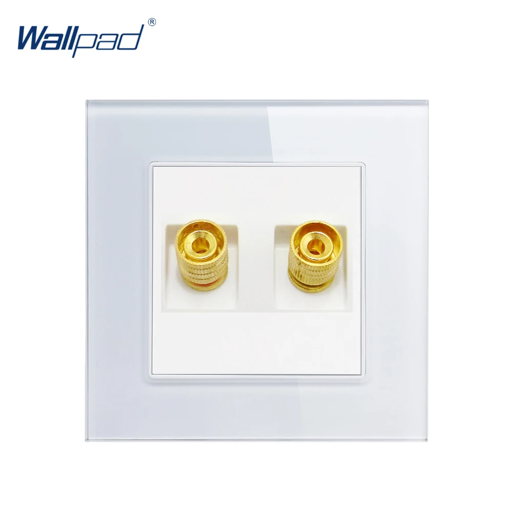 

2 Pin Audio Switch Wallpad Crystal Glass 110V-250V EU UK Standard Fluorescent Light 2 Pin Audio Wall Switch
