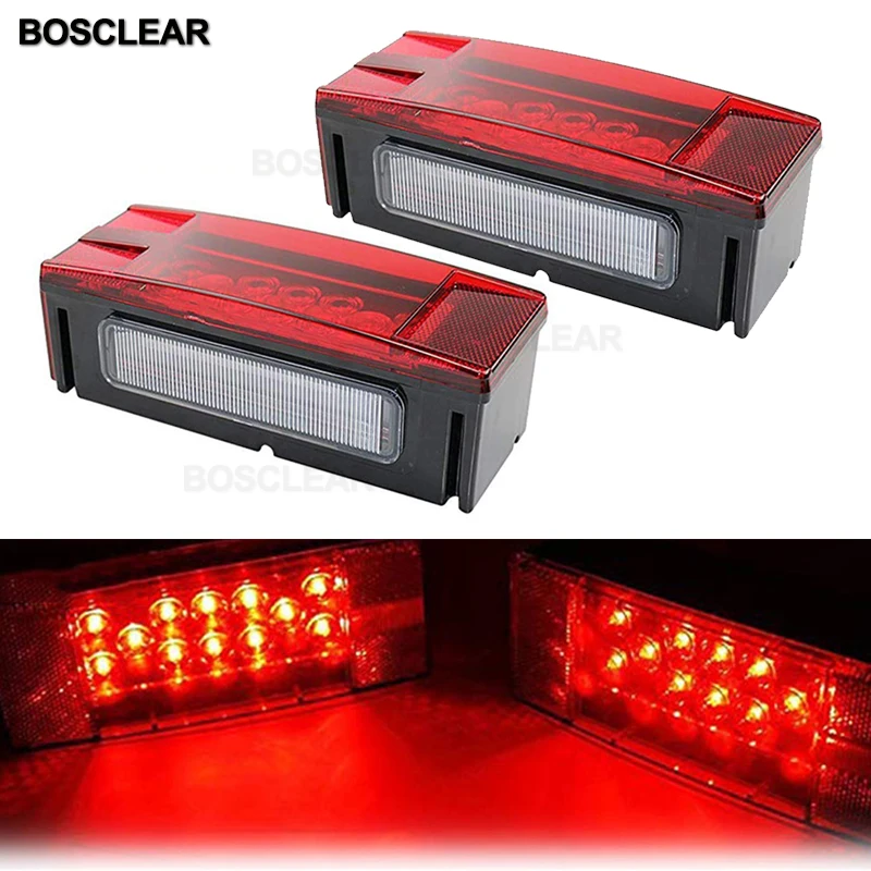 Высокое качество 2 шт. 12V 24V 12 задние фонари светодиодные лампы для грузовых