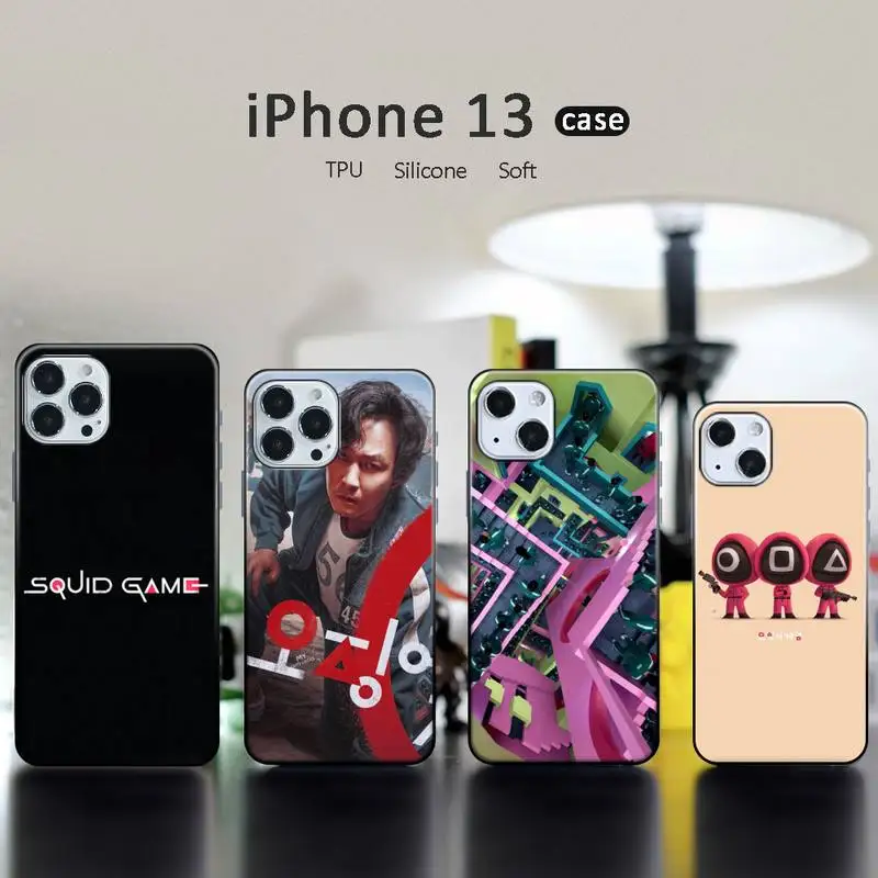 

Squid Game Cheng Qixun Phone Case for iphone 13 12 11 pro mini XS max 6 6s 7 8 plus X XR soft TPU coque shell funda
