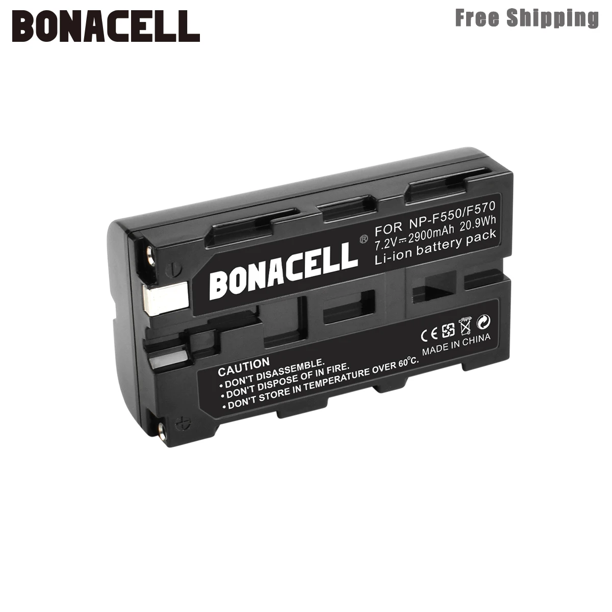 1 Pack Battery Bonacell 3000 мА/ч, NP-F550 NP F550 NPF550 Батарея+ ЖК-дисплей Зарядное устройство для sony NP-F330 NP-F530 NP-F570 NP-F730 NP-F750 Hi-8 GV-D200 L50 - Цвет: 1 Pack Battery