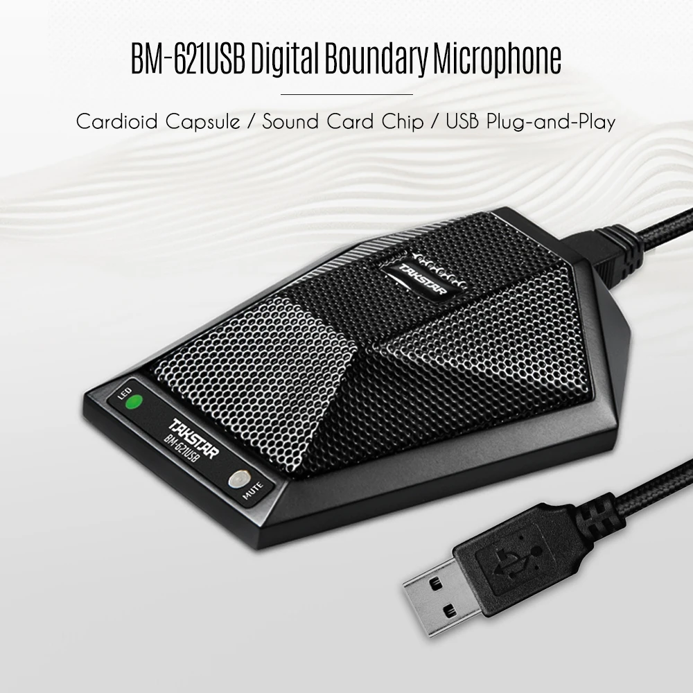 USB микрофон для конференц связи Кардиоидная Plug and Play компьютерных сетей встреча в