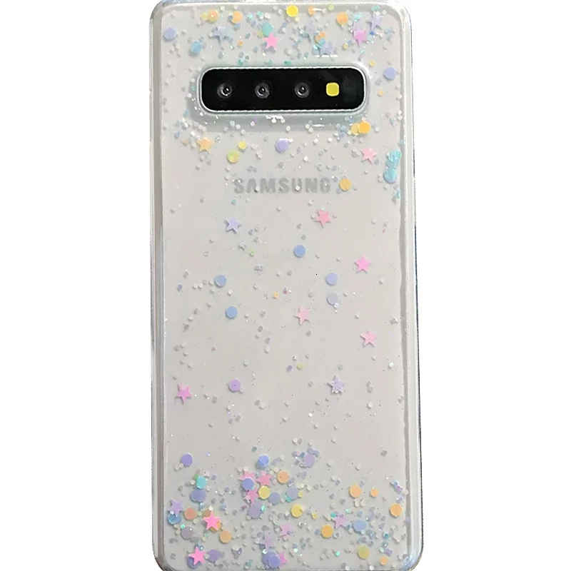 Простой роскошный блестящий чехол для телефона samsung Galaxy Note 10 Pro S10 S10e S9 S8 Plus S7 EDGE