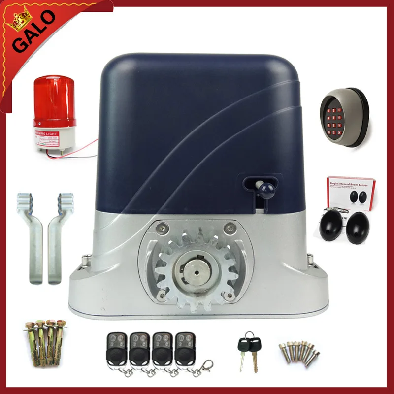 

Vehicle opertator electrical automatic sliding gate opener motor use on wheeled machine 600kg door with 4 remote controllers