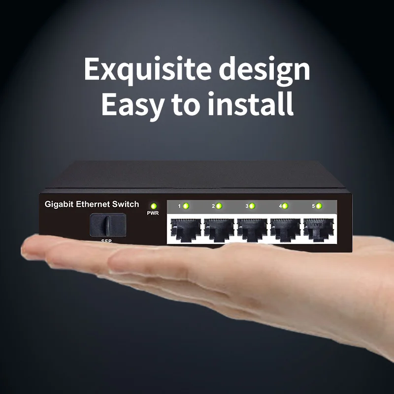 5-портовый гигабитный переключатель STEAMEMO настольный сетевой мини-переключатель