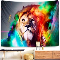 tapestry anime lion boho trippy nordic sea beach towel youth bedroom psychedelic yoga mat wall 2021 new year decoration carpets