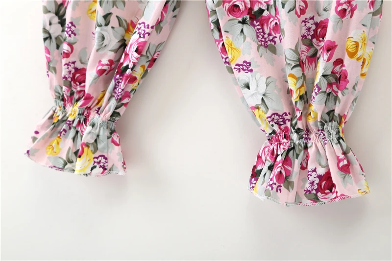 Повседневная летняя детская одежда для девочек свободные хлопковые шаровары до