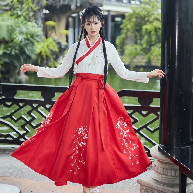 Длинное платье ханьфу в китайском стиле, 4 цвета от AliExpress WW