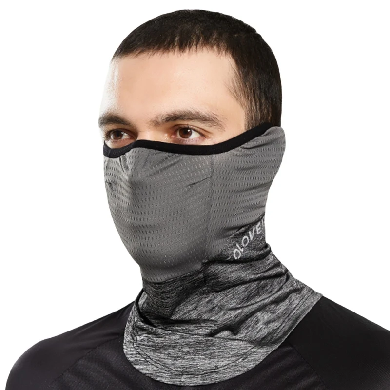 

Летняя маска для лица для езды на велосипеде шарф для бега головной убор с защитой от УФ-лучей крутая ледяная шелковая повязка на голову дыш...